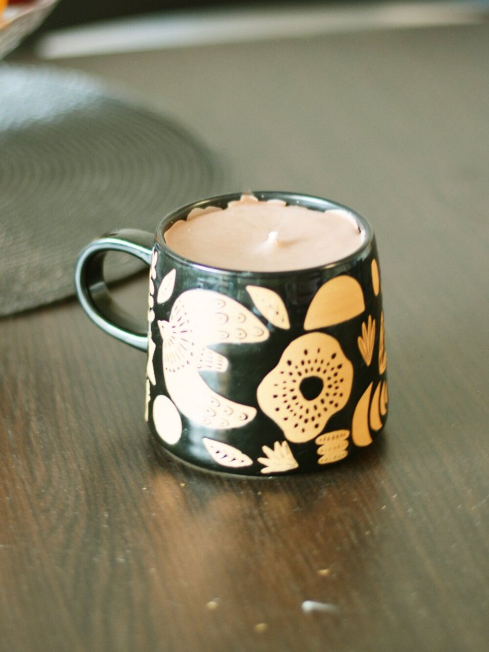 🧡 Handmade Cafe Mocha Scented Mug Candle